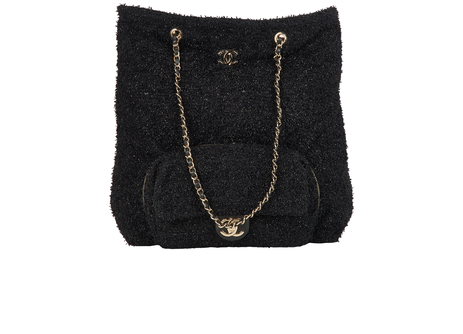 Coco Beach Convertible Tote, &pound;3,200, Handbags, Black, Tweed, Other view